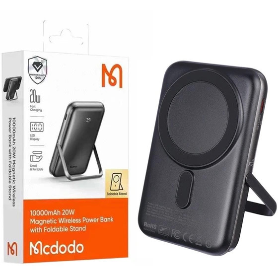 Macdodo MC-151 10000mAh 20W Magnetic Wireless with Foldable Stand Power Bank