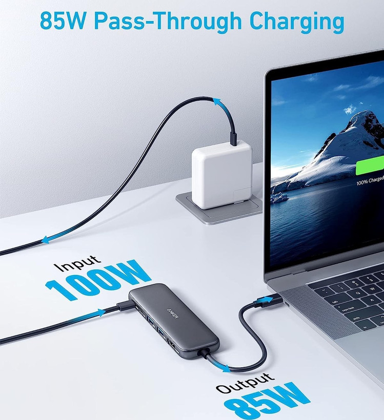 هاب 5 پورت انکر Anker A8355 USB-C HUB 5in1